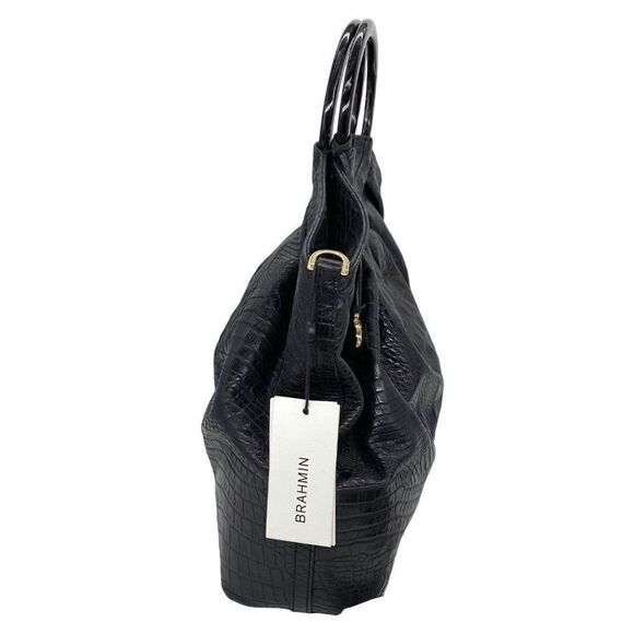 Brahmin Renata Croco Leather Tote Bag New - Picture 8 of 16